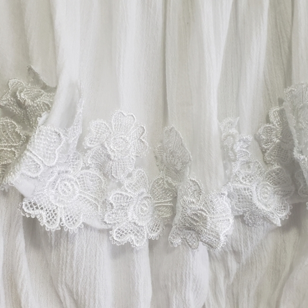 Earthbound White Ruffle Crop Top - Picture 3 of 6